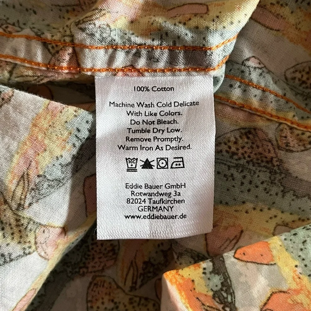 SALE Eddie Bauer Men’s Fish Button Down Shirt | XL